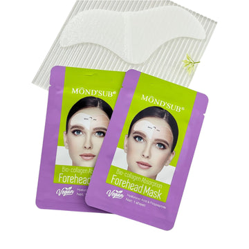 Mond’Sub Bio-Collagen Absorption Forehead Masks (1 PC)  – Anti-Aging, Hydrating & Brightening Care , Hyaluronic Acid & Polypeptide Moisturizing & Hydrating, Niacinamide & Rose Whitening & Brightening